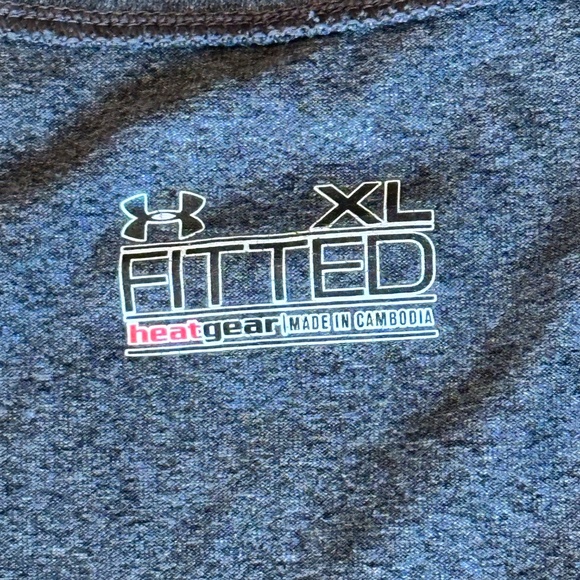 Under Armour Women's Heat Gear V-Neck Long Sleeve Fitted Gray Top XL - Picture 6 of 9